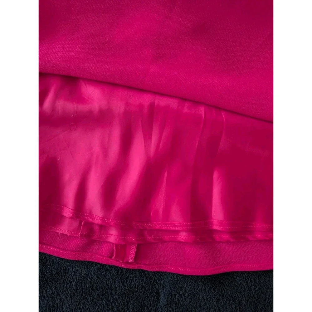 Calvin Klein High Neck Halter Sleek Pink Backless Formal Maxi Dress Gown Size 4 - Picture 12 of 13